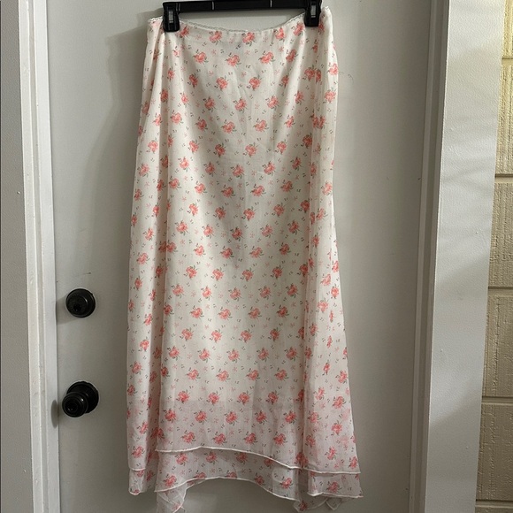 princess polly Dancing In A Field Maxi Skirt Pink Floral maxi love spring size 6 - Picture 6 of 6